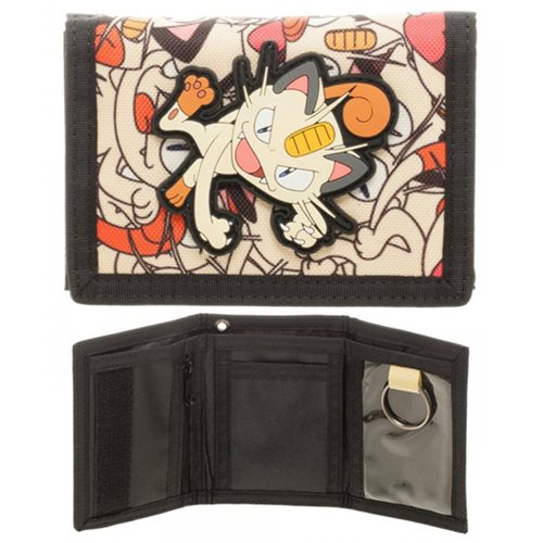 Pokemon Meowth Velcro Wallet